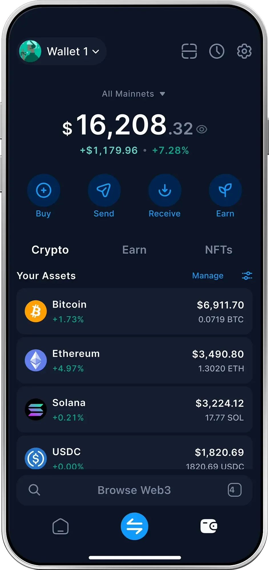 Store Tokens Screen